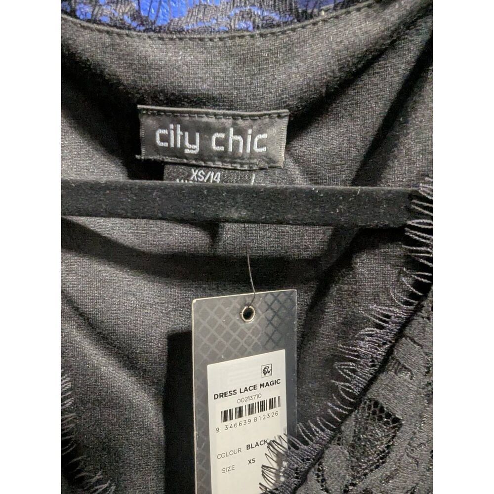 City Chic Dress Lace Magic High Low Lace Women's Plus Sz XS (14/14W/L) - BNWT - Picture 6 of 15